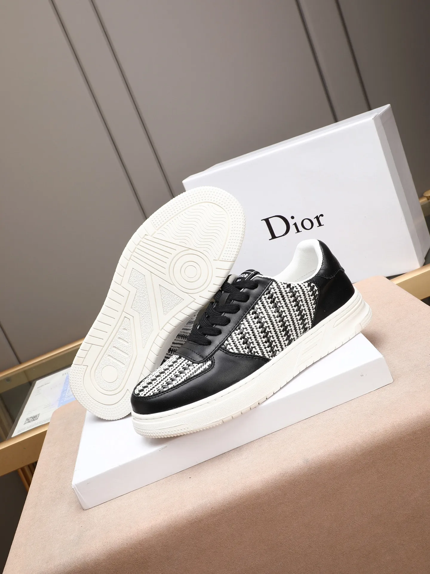 Men's men's shoes💰420 [Dior] small cloth shoes, waterproof fabric imported from Italy➕breathable sheepskin lining! Ultra-light and wear-resistant outsole. Super comfortable size: 38-44